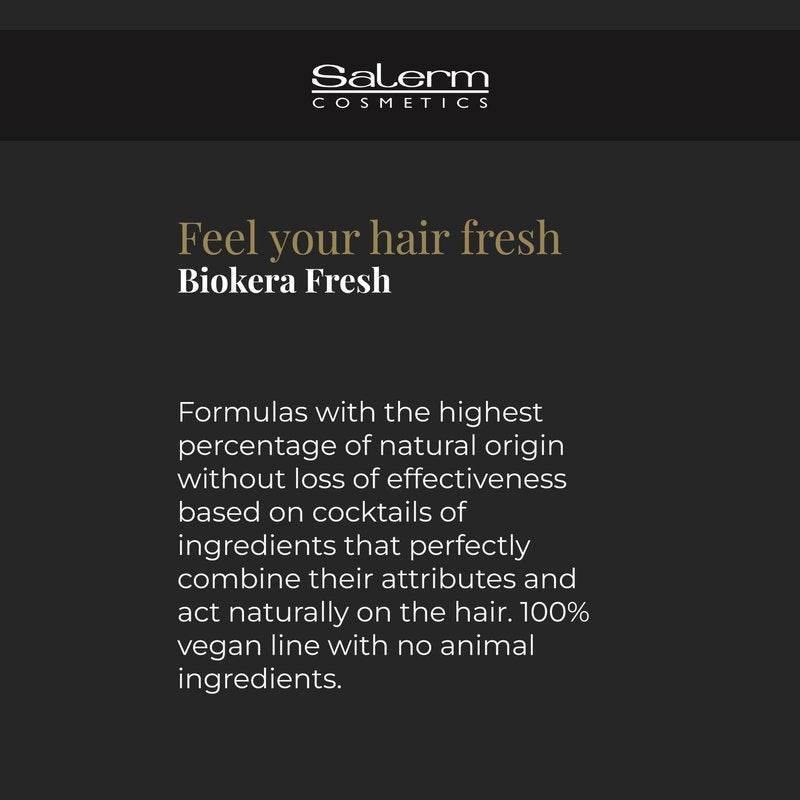 SALERM - Purple Mask - Biokera Fresh Violet Shot Mask - 200 ml - For Blonde, Gray, Highlighted, or Bleached Hair - Helps Neutralize Yellow Tones - Enhances Shine