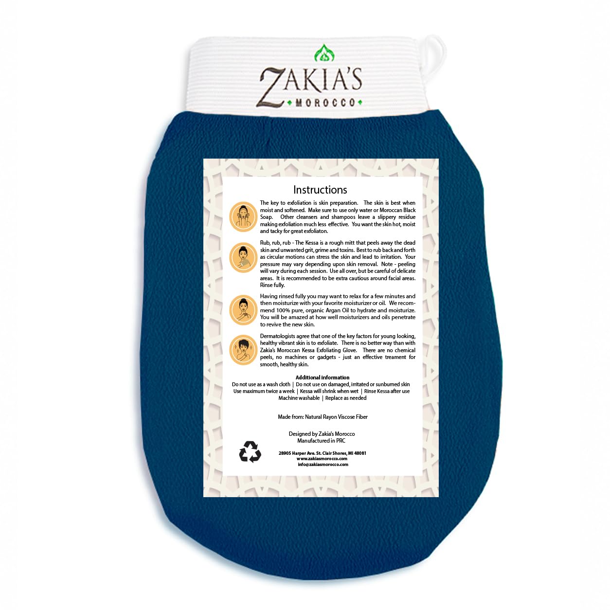 Original Rough Kessa Exfoliating Glove - Microdermabrasion Home Exfoliating Mitts, Removes unwanted dead skin, dirt and Keratosis Pilaris. Great removing spray tan and enhancing tattoos. 2 pack
