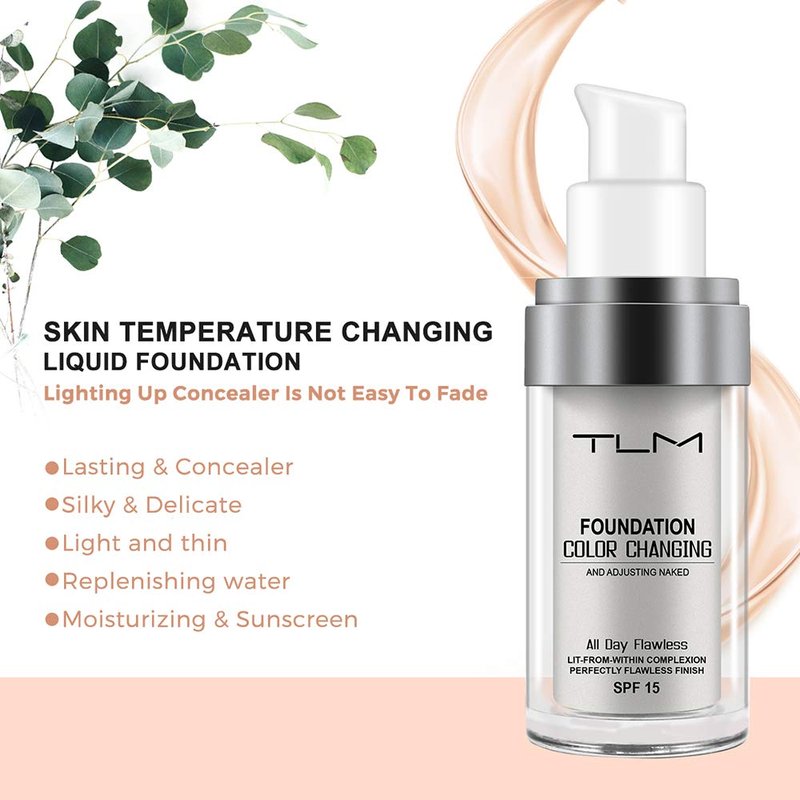 Color Changing Foundation - Moisturizing Liquid Sunscreen, 30ml | 2 Pack