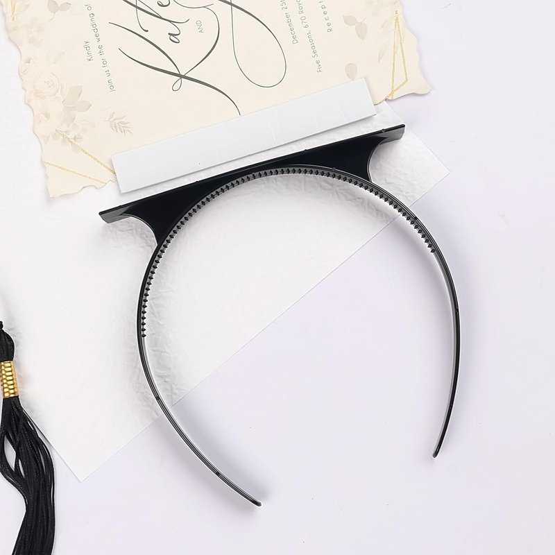 Graduation Cap Headband - Firm Anti-Fall Hairband for Graduates | Stylish Hat Accessory for Women