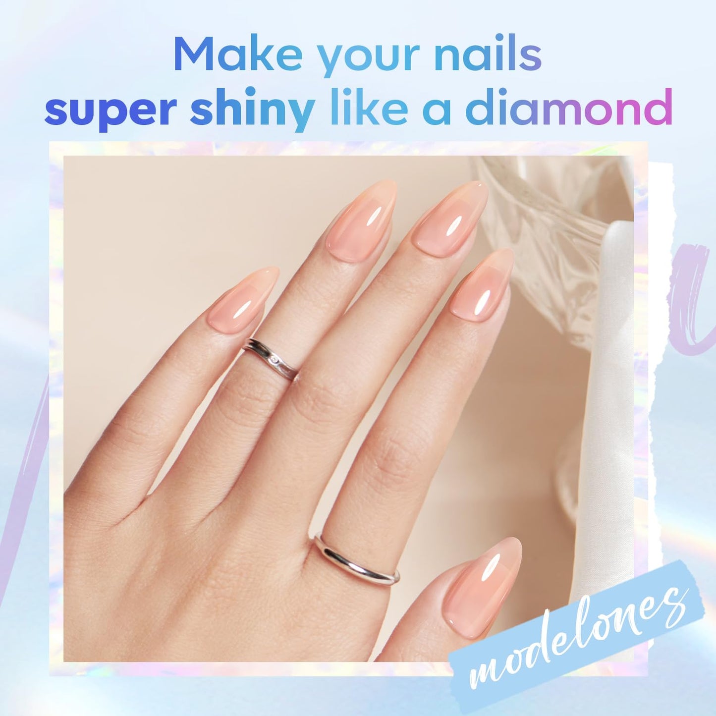 Super Shiny Gel Base and Top Coat Set - 15ml Nail Prep Dehydrator & Primer Kit for Perfect Nails