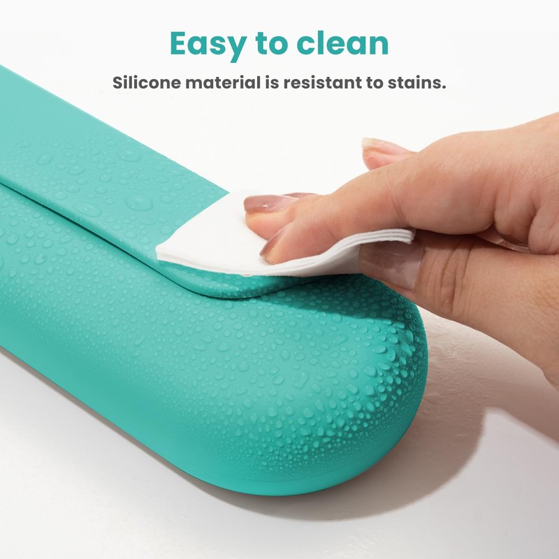 iTokGok Silicone Electric Toothbrush Travel Case, Manual Toothbrush Travel Cover for Men and Women,Toothbrush Holder for Travel,Gym and More, Fits Most Manual and Electric Toothbrushes - Mint Green
