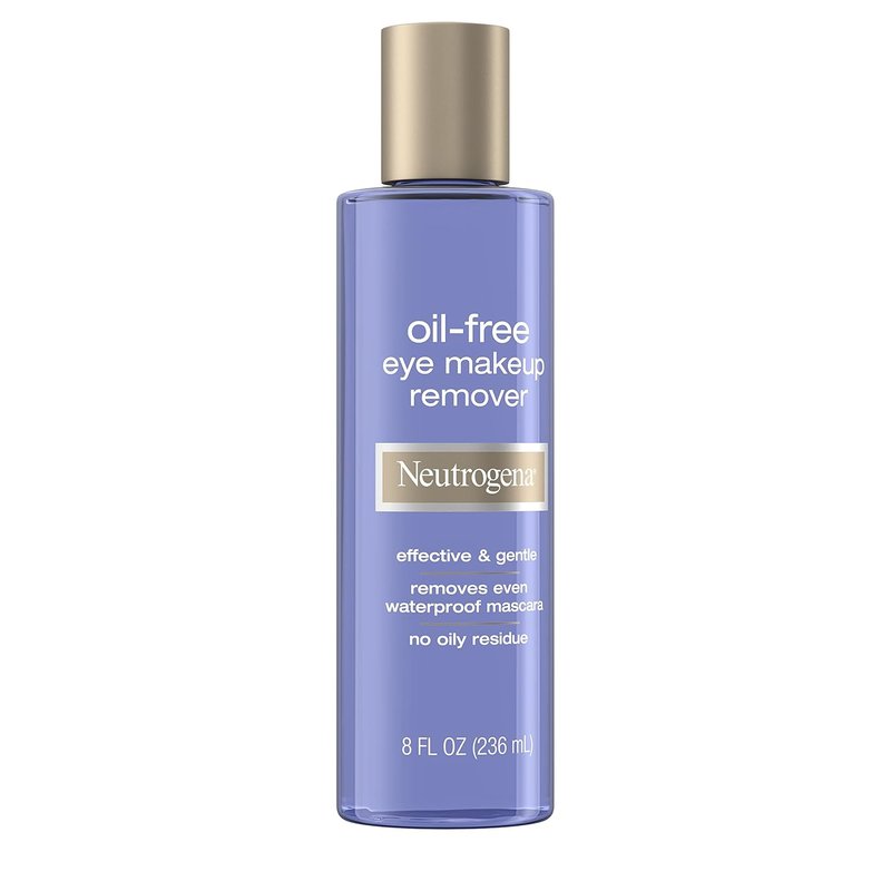 Neutrogena Gentle Oil-Free Eye Makeup Remover | Waterproof Mascara Dissolver, 8 fl. oz (Pack of 2)