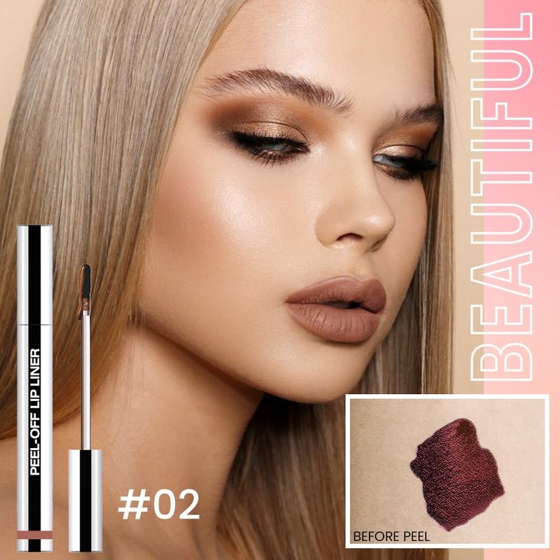 Peel Off Matte Liquid Lip Gloss Set - Long Lasting, Waterproof Lip Stain | 3 Colors Included (00, 02, 06)