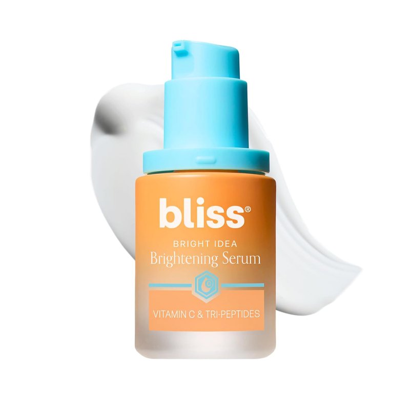 Bliss Vitamin C + Tri-Peptide Face Serum - Brightening & Firming Serum with Collagen-Boosting Peptides - 1 fl oz