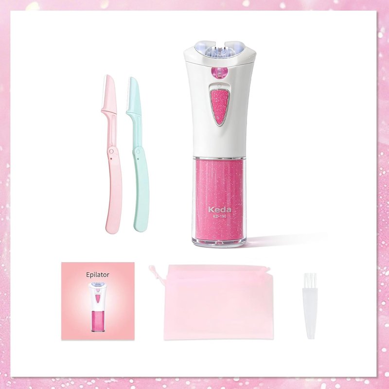 Epilator for Women, Smooth Glide Epilators Hair Removal Device, 2-Speed Gentle Lady Epilator for Face, Arms, Legs and Fine Facial Hairs
