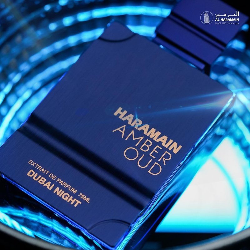 Al Haramain Amber Oud - Dubai Night - Oud Cologne for Men - Amber Perfume for Men - Long Lasting Perfume with Bergamot, Saffron Fragrances - 3.33 oz