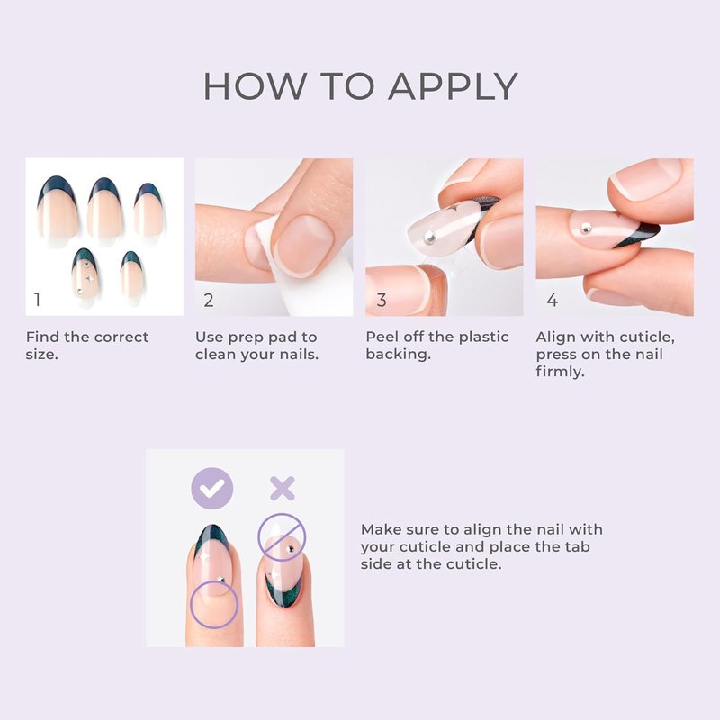 Kiss Impress No Glue Mani Press On Nails - 'Pick Me First' Pink Oval Design | Medium Size, 30 Nails Included