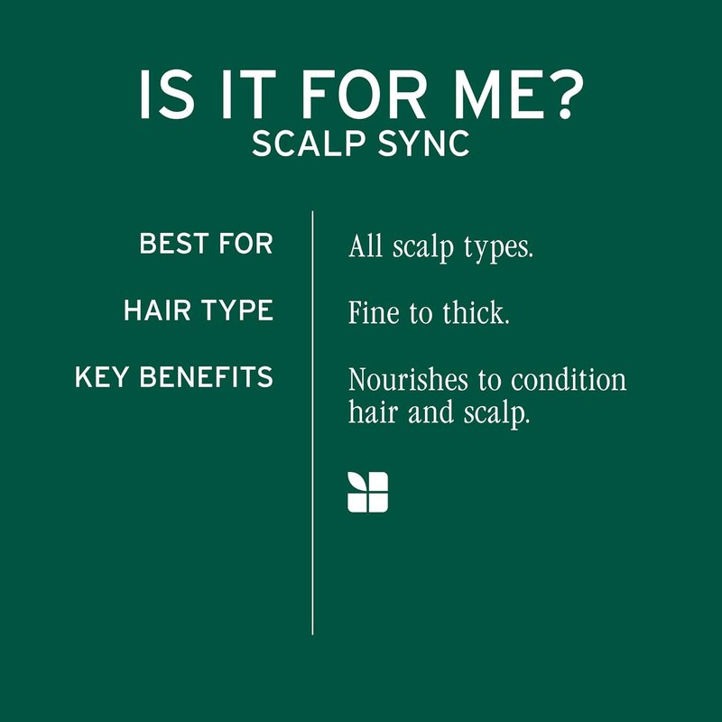Biolage Scalp Sync Universal Conditioner - Nourishing Hydration for All Scalp Types | Vegan & Paraben-Free