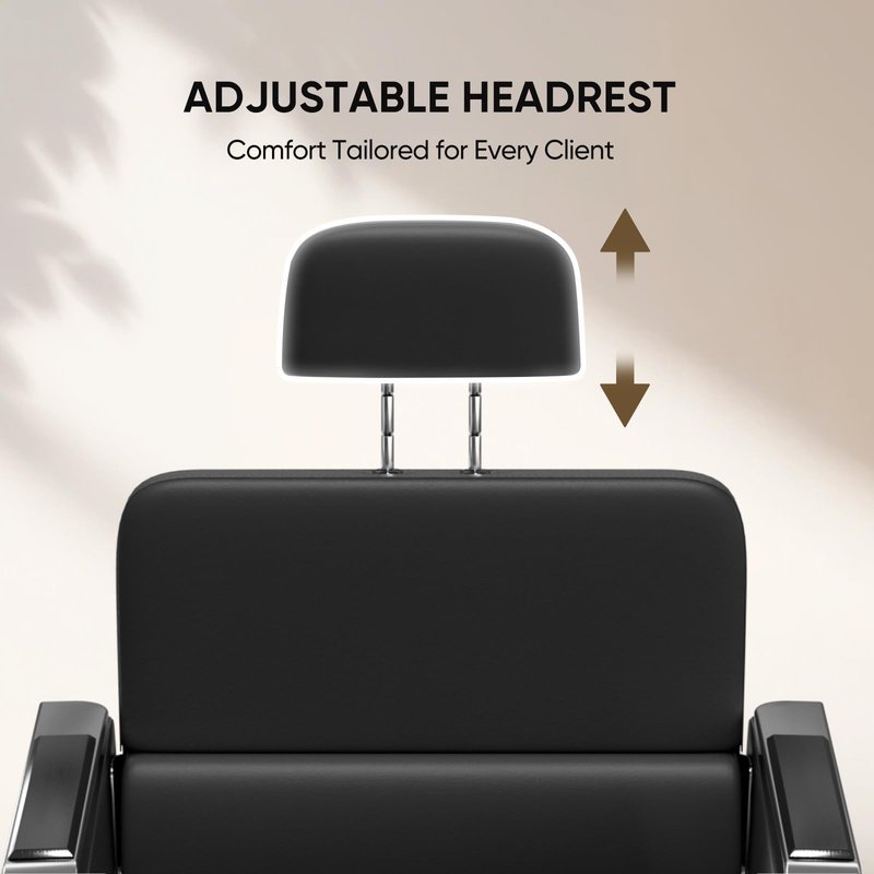Cuute Salon Chair for Hair Stylist, Barber Chair with Heavy Duty Hydraulic Pump, Stylist Chair for Barbershop 360 Degrees Rolling Swivel Spa Beauty Equipment for Hair Stylist