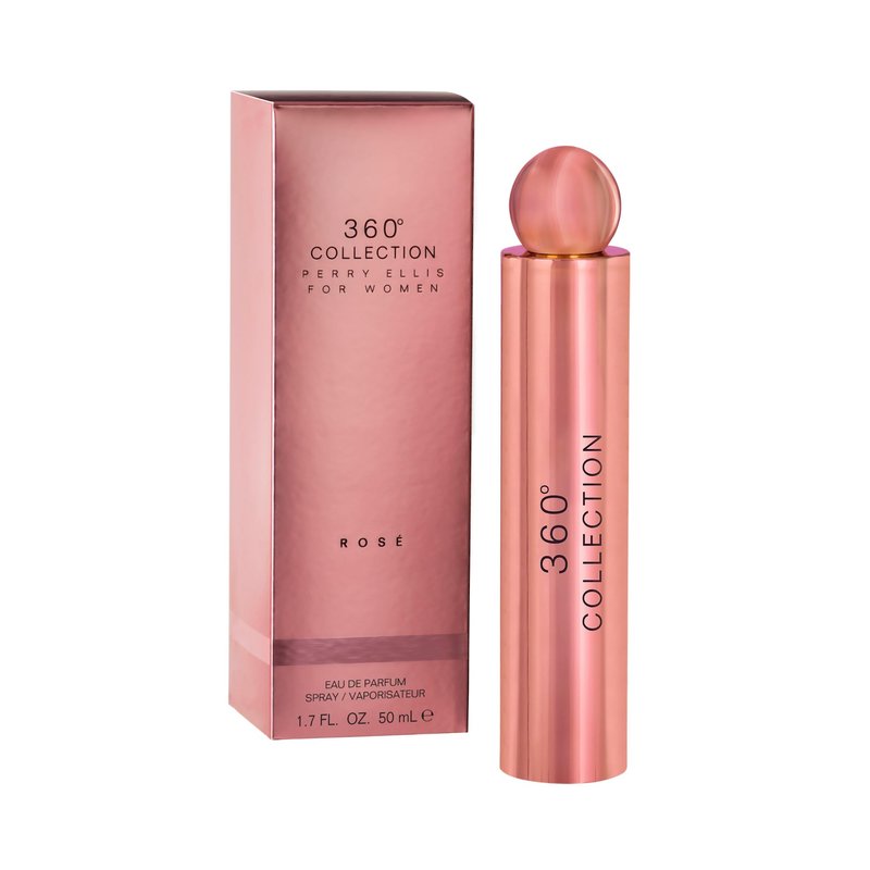 Perry Ellis Collection Rosé Eau De Toilette Spray for Women - Perfume for Women, EDT, Elegant Floral & Fruity Fragrance, Designer Scent for Her, Long Lasting - 1.7 fl oz (50 mL)