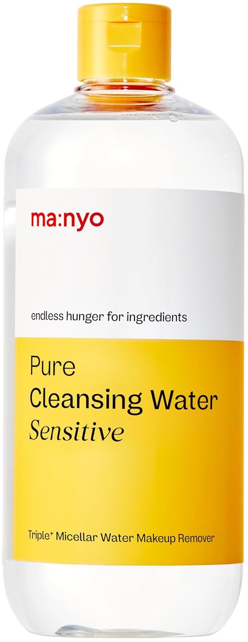 MANYO Pure Cleansing Water - Triple Micellar Makeup Remover for Sensitive Skin | 16.9 fl oz (500ml)