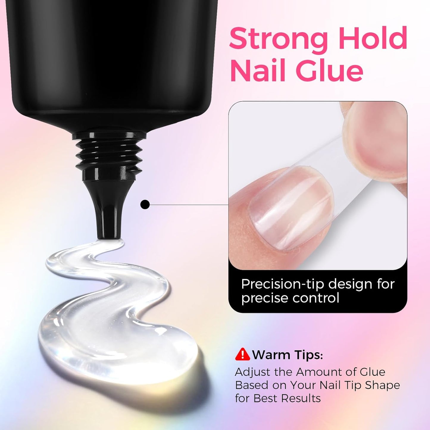 Strong Nail Glue - 30ML Quick-Drying Adhesive for Press-On & Acrylic Nails | Long-Lasting Formula
