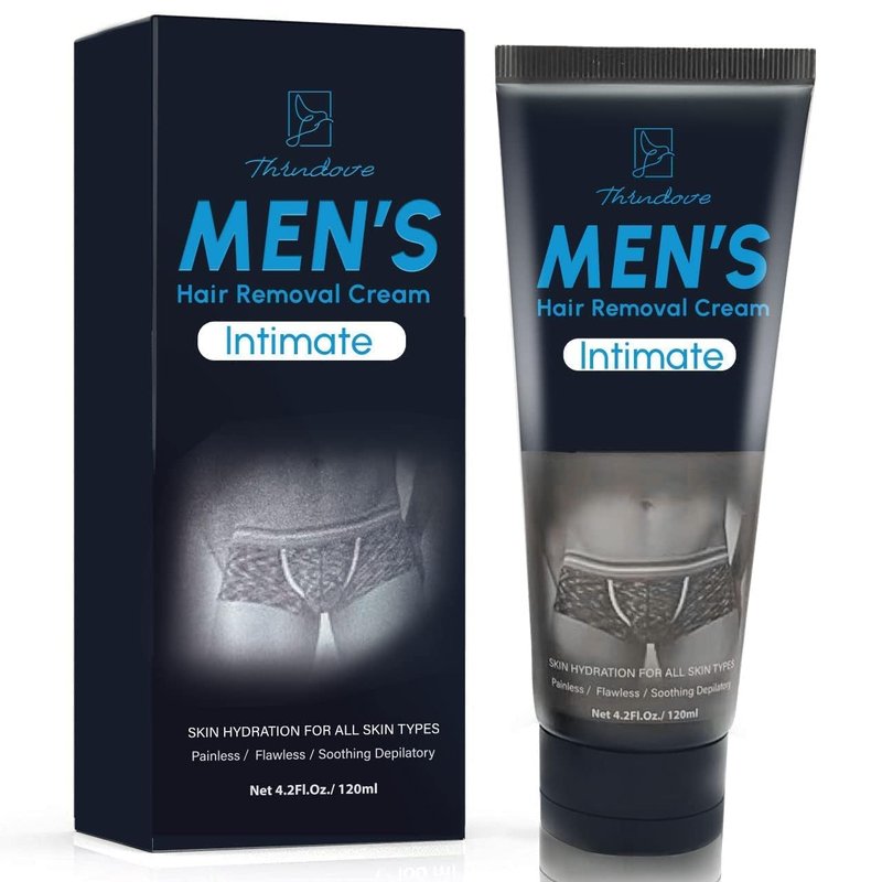 Regine Switzerland Hair Removal Cream for Men - Painless Depilatory Formula with Aloe Vera & Vitamin E - 4.2 Fl Oz