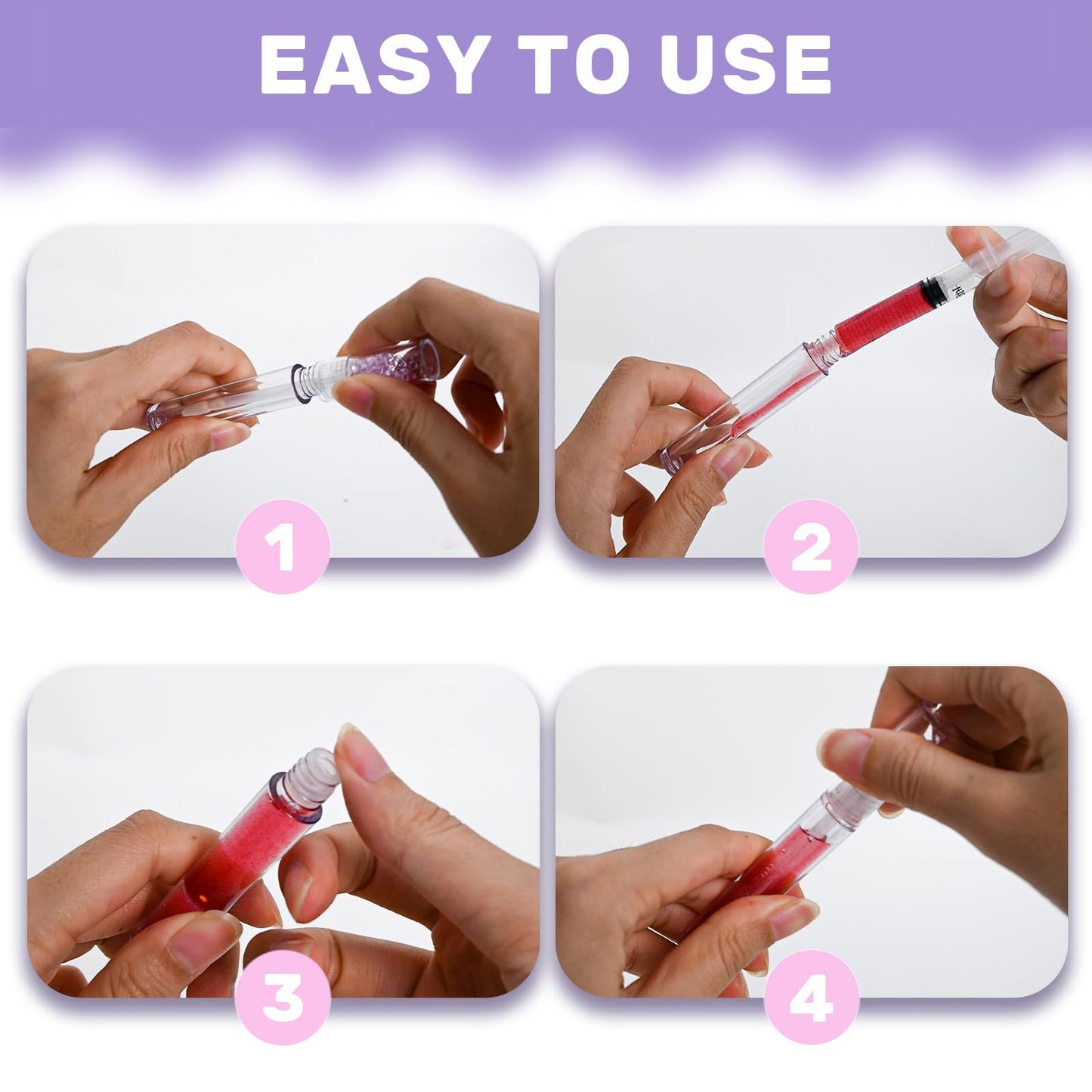 TSVATE Empty Lip Gloss Tubes,10PCS Lip Gloss Tubes 3ml Diamond Lip Gloss Tubes Empty Lip Gloss Making Supplies for DIY Beginner Makeup & Travel, Lip Gloss Containers Empty Lip Gloss Bottles