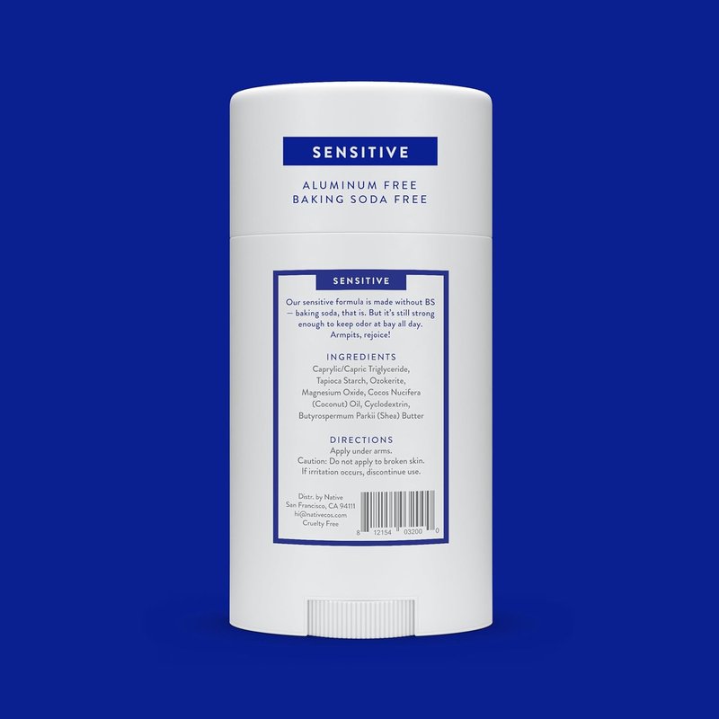 Native Aluminum-Free Deodorant - Natural Ingredients for 72HR Odor Control | Unscented, Baking Soda & Coconut Oil