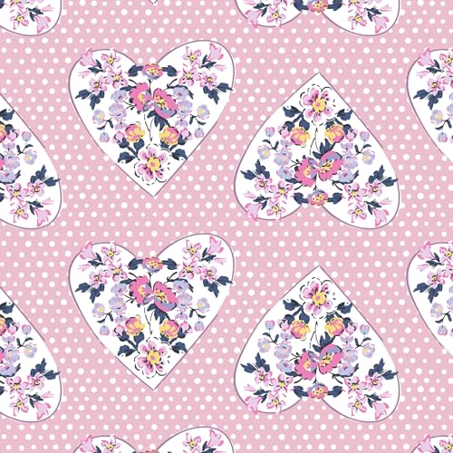Vera Bradley Novelty Cosmetic Makeup Organizer Bag, Mon Amour Soft Blush