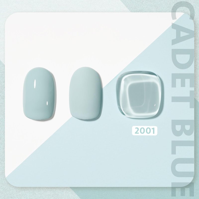GAOY Blue Gel Nail Polish - 16ml Soak Off Formula for DIY Manicure | UV Light Cure, 2001 Cadet Blue