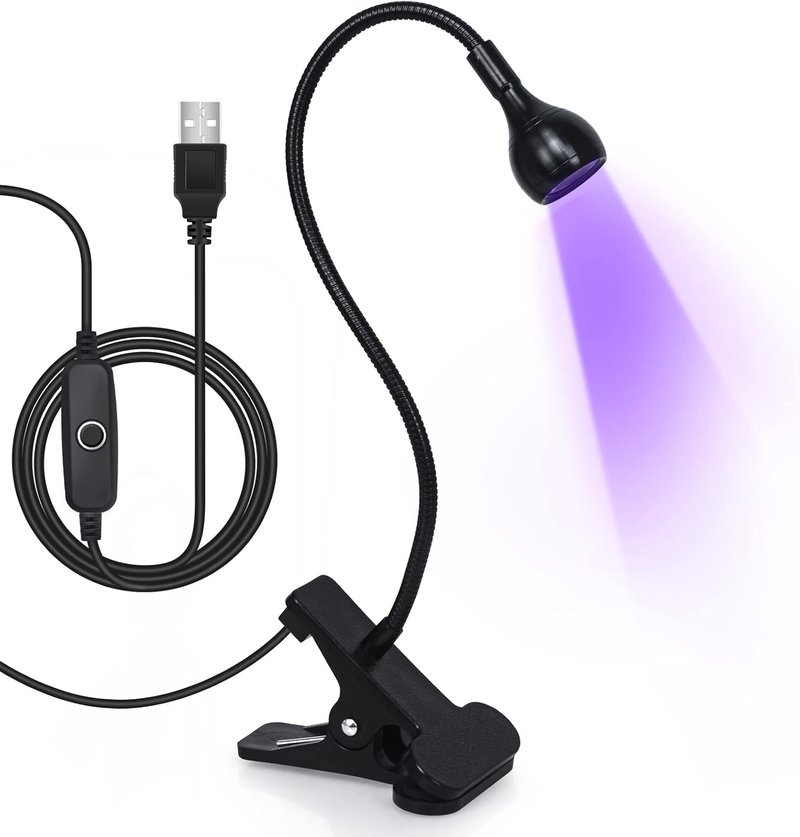 AORAEM LED Nail Lamp - Adjustable Gooseneck Manicure Light for Gel Nail Curing | Black