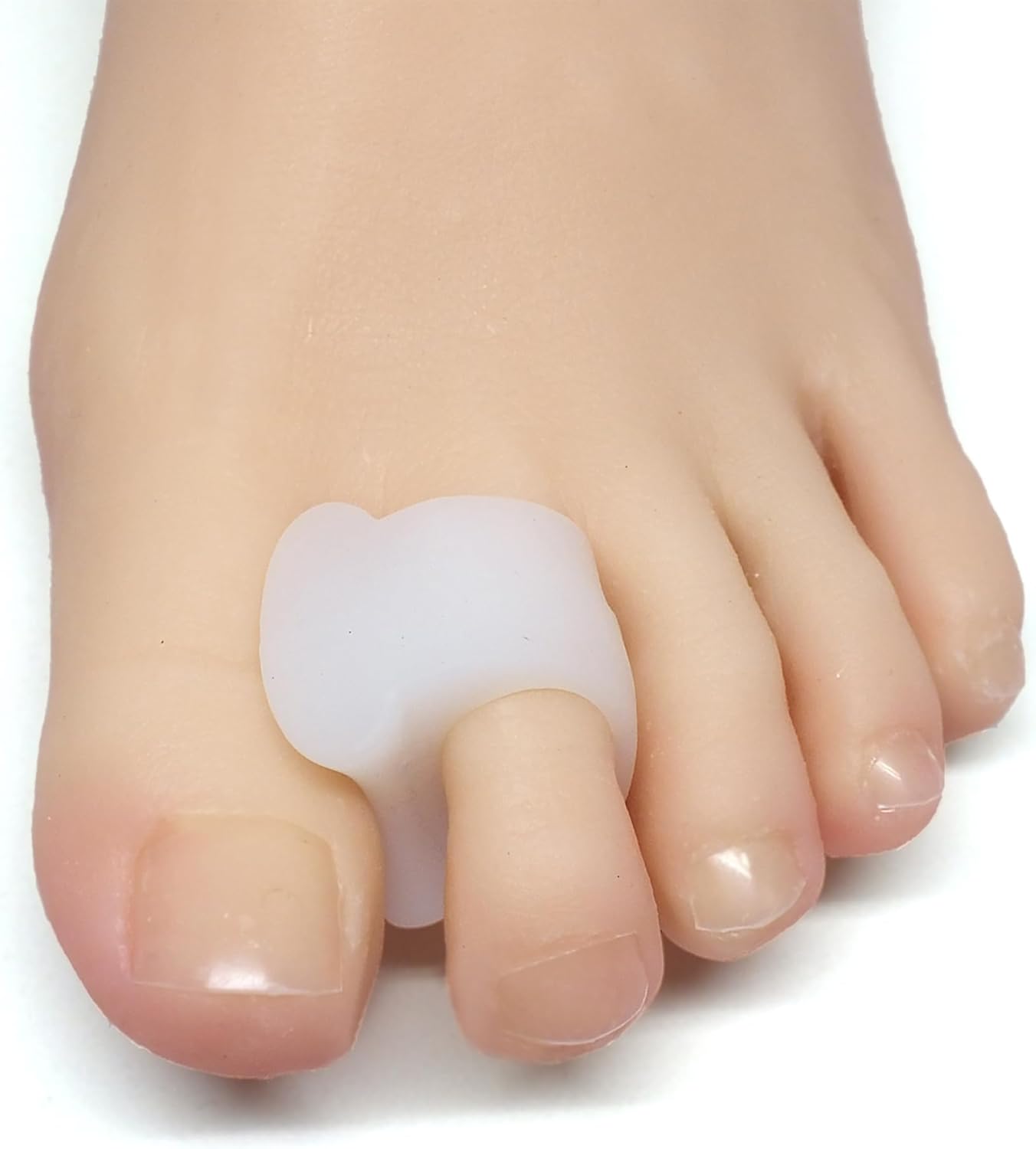ZenToes Gel Toe Separators - Overlapping Toes & Bunions Corrector | 4 Pack (White)