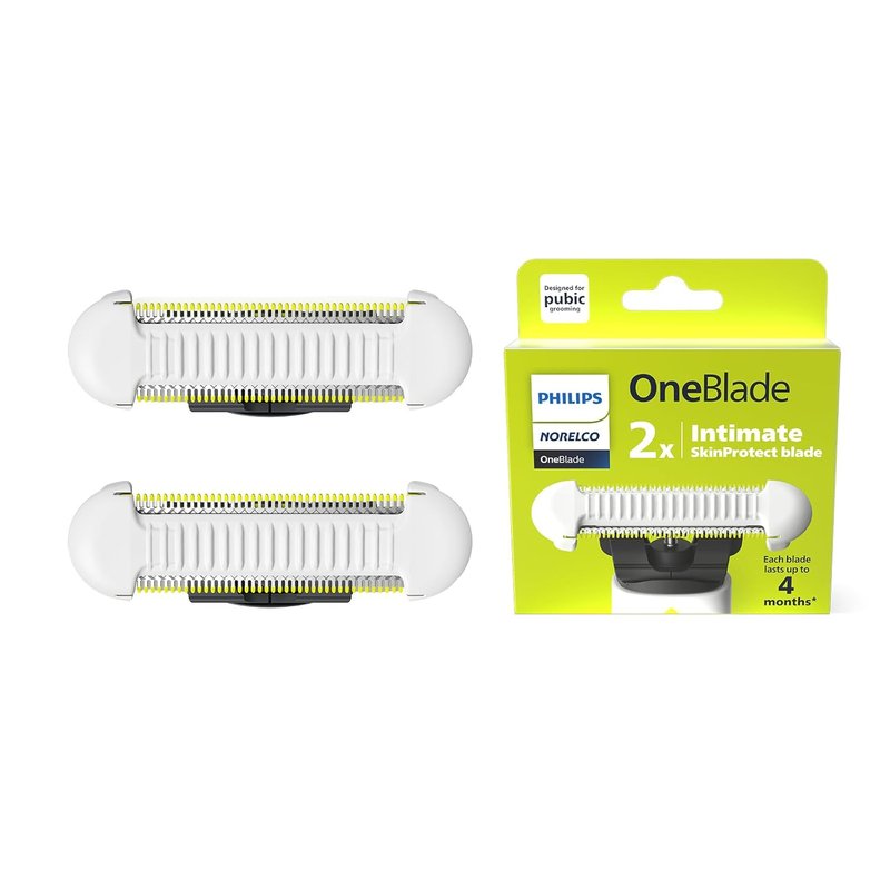 Philips Norelco OneBlade Replacement Blades - Durable Stainless Steel, Extra Skin Protection | 2 Count, QP229/80