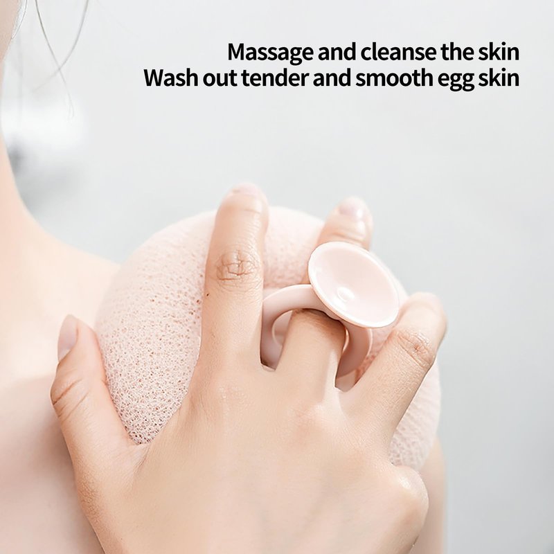 2-in-1 Sunflower Shower Sponge with Suction Cup | Exfoliating Bath Sponge for Soft Skin | Hypoallergenic & Eco-Friendly Body Scrubber for Spa-Like Luxury (4-Color Set)