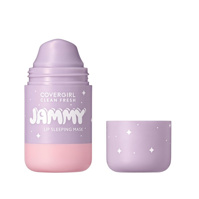 COVERGIRL Clean Fresh Jammy Lip Sleeping Mask, Lavender Scent, with Avocado & Grape Seed Oils, No-Touch Applicator – 10 Whipped Lavender