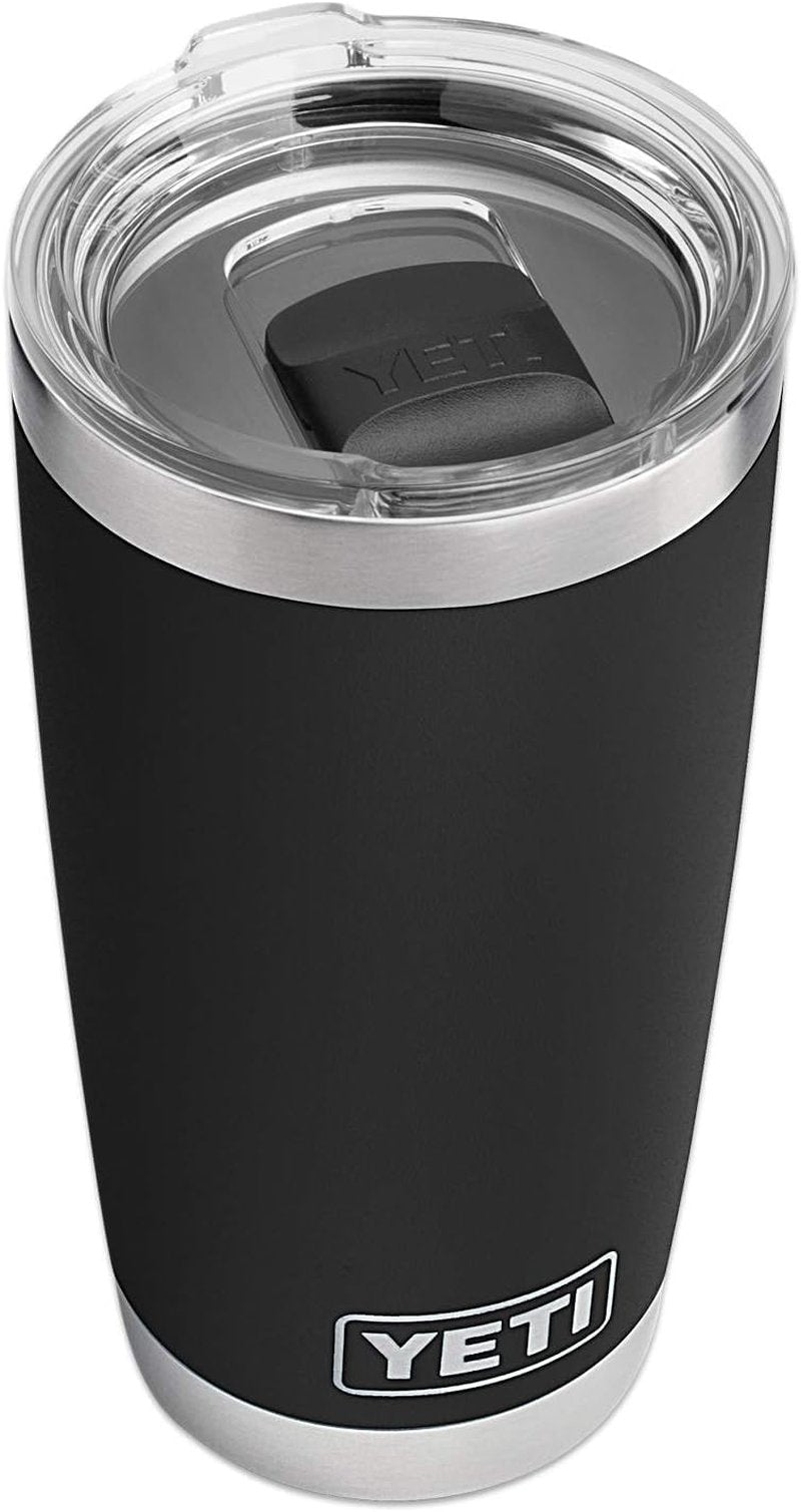 YETI Rambler 20 oz Tumbler, Stainless Steel, Vacuum Insulated with MagSlider Lid, Black