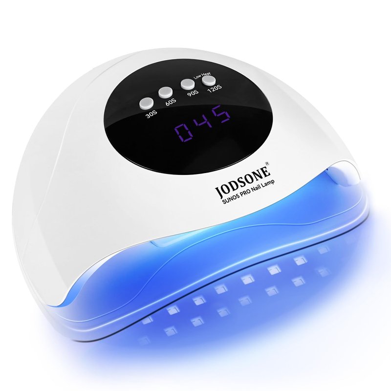 JODSONE Quick U V LED Nail Lamp with 4 Timer Settings Auto Sensor Nail Dryer White
