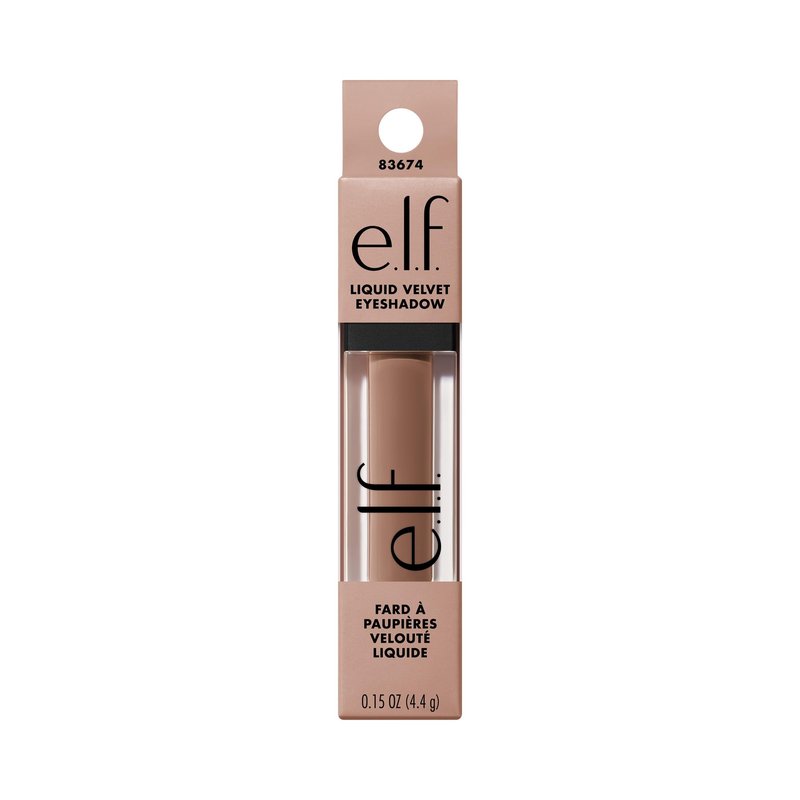 e.l.f. Liquid Velvet Eyeshadow, Crease-Resistant Liquid-to-Powder Eyeshadow For A Rich, Soft-Matte Finish, Vegan & Cruelty-Free, Beige & Boujee