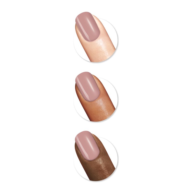 Sally Hansen Color Therapy Nail Polish | Biotin, Argan Oil, Long Lasting, Healthy Nails, Nail Strengthener, Opaque | 199 Eiffel in Love | Mauve Pink Nail Color