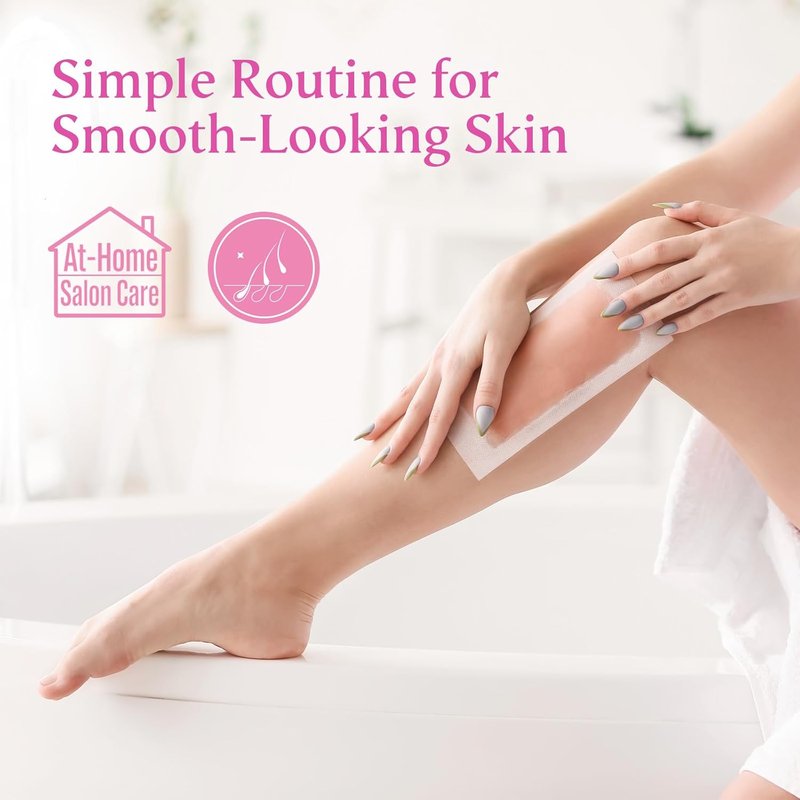 Regine Switzerland Wax Strips for Effortless Hair Removal - No Heat Needed, 20 Large & 40 Small Strips