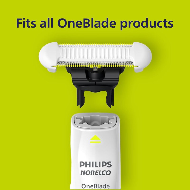 Philips Norelco OneBlade Replacement Blades - Durable Stainless Steel, Extra Skin Protection | 2 Count, QP229/80