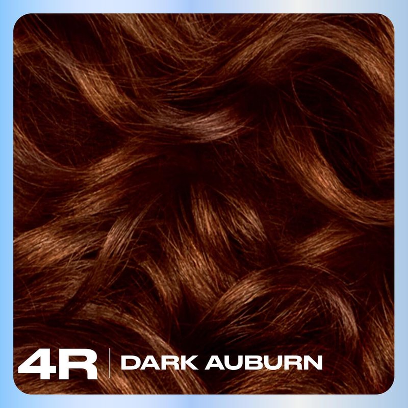 Clairol Nice'n Easy Permanent Hair Dye, 4R Dark Auburn | 100% Gray Coverage | Long‑Lasting, Natural‑Looking Color & Shine | Pack of 1