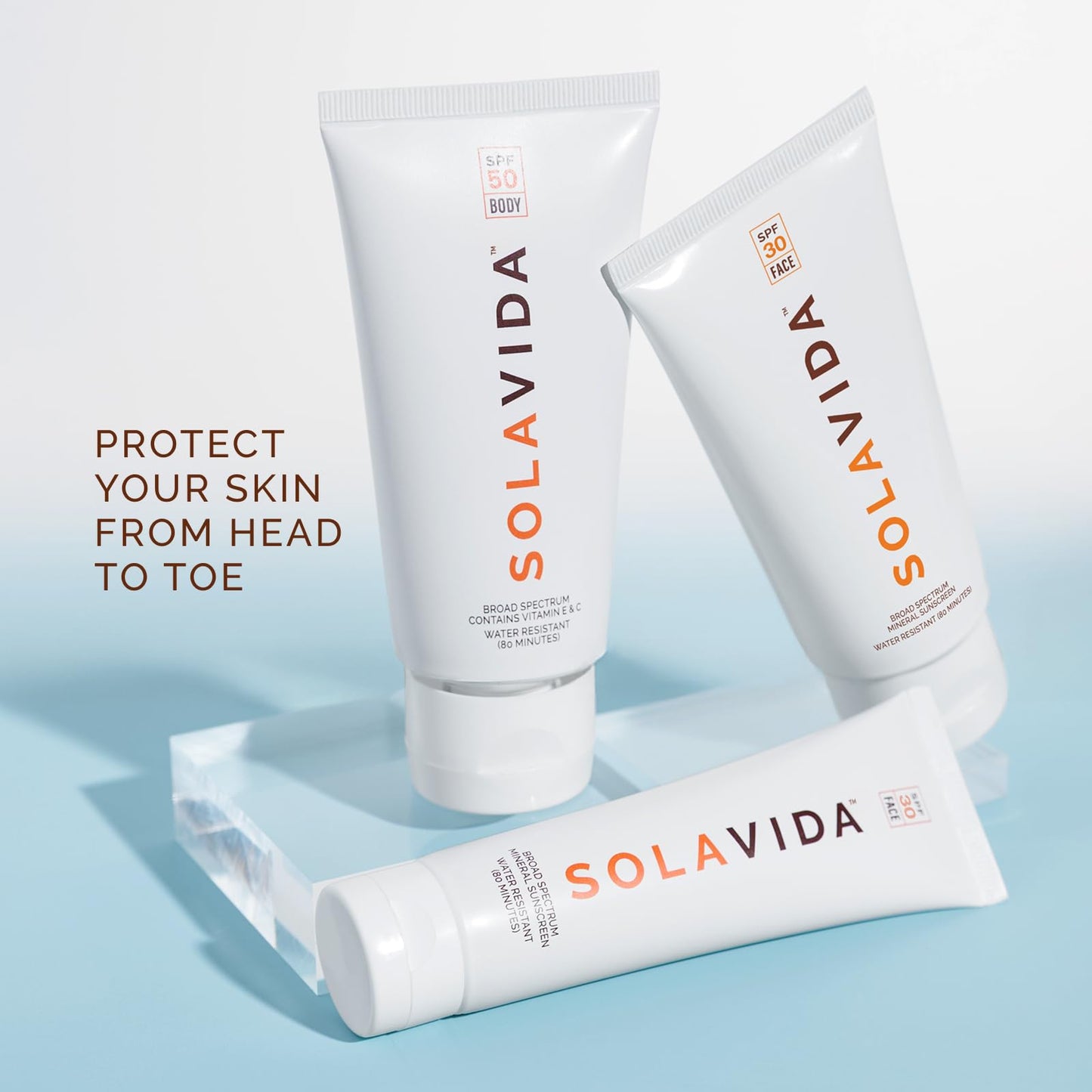 Solavida UVA/UVB Professional-grade Daily SPF 30 Mineral-based Face Sunscreen with Zinc Oxide, Hyaluronic Acid, Ceramides, Niacinamide. No artificial fragrances or dyes. 1.7 oz