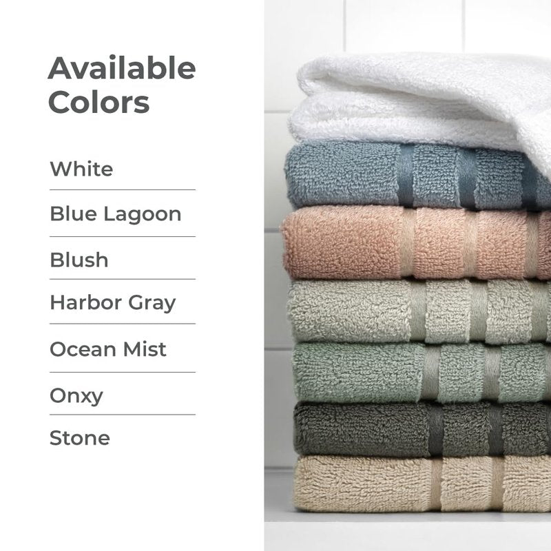 Cariloha Washcloth | Blush | 12"x12" | Turkish Cotton & Viscose Material Blend | Extra Smooth, Odor Resistant and Highly Absorbent
