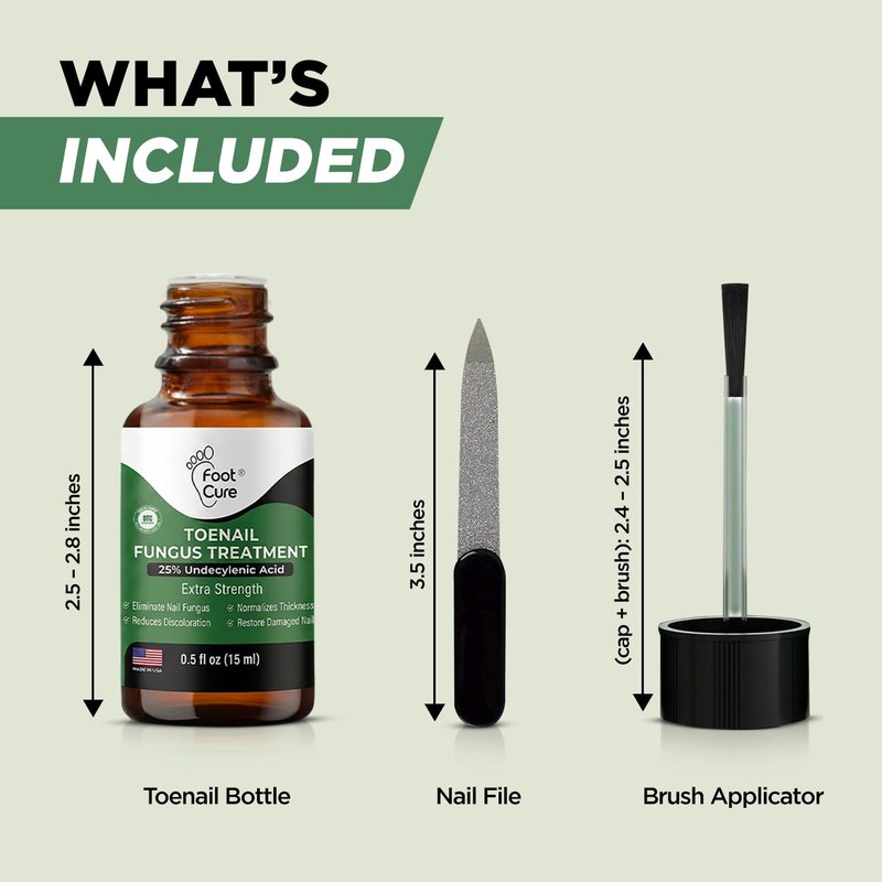 Foot Cure Toenail Fungus Treatment Extra Strength – Athletes Foot Treatment for Toenails, Restorative Nail Repair for Damaged Nails, Toenail Softener with Tea Tree Oil & Oregano Oil - Made in USA