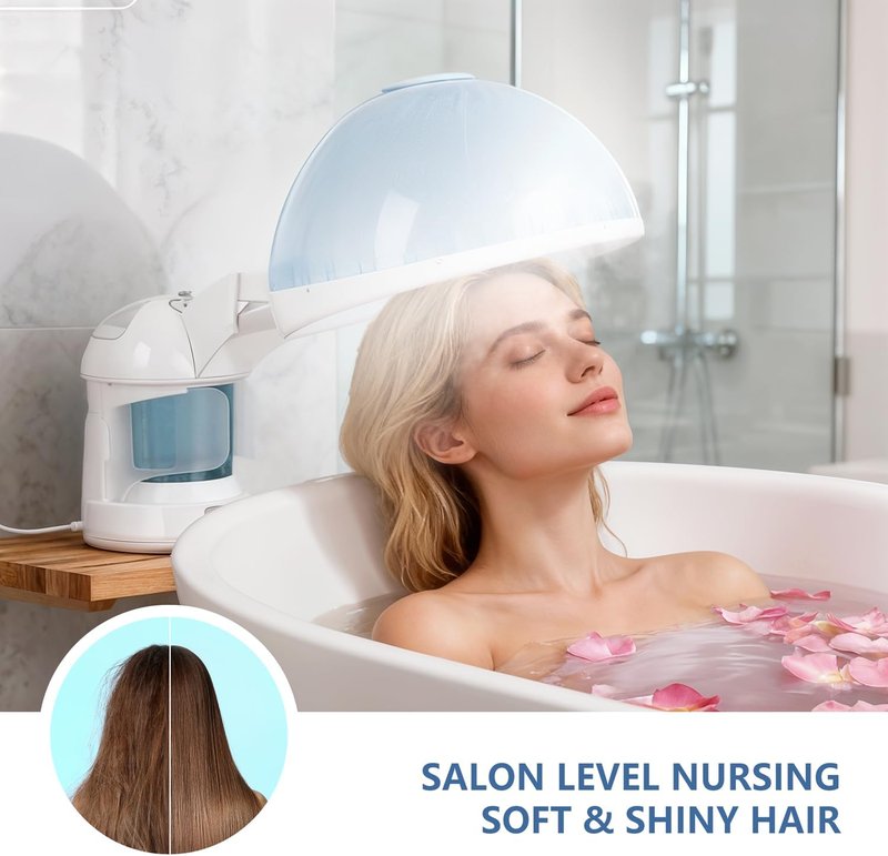 Skiennix 3-in-1 Facial Steamer | Portable Hot Mist Moisturizer & Hair Steamer for Home Spa