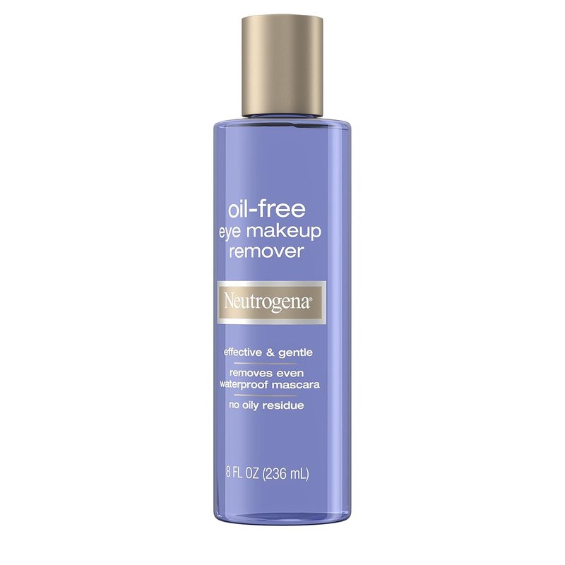 Neutrogena Gentle Oil-Free Eye Makeup Remover | Waterproof Mascara Dissolver, 8 fl. oz (Pack of 2)