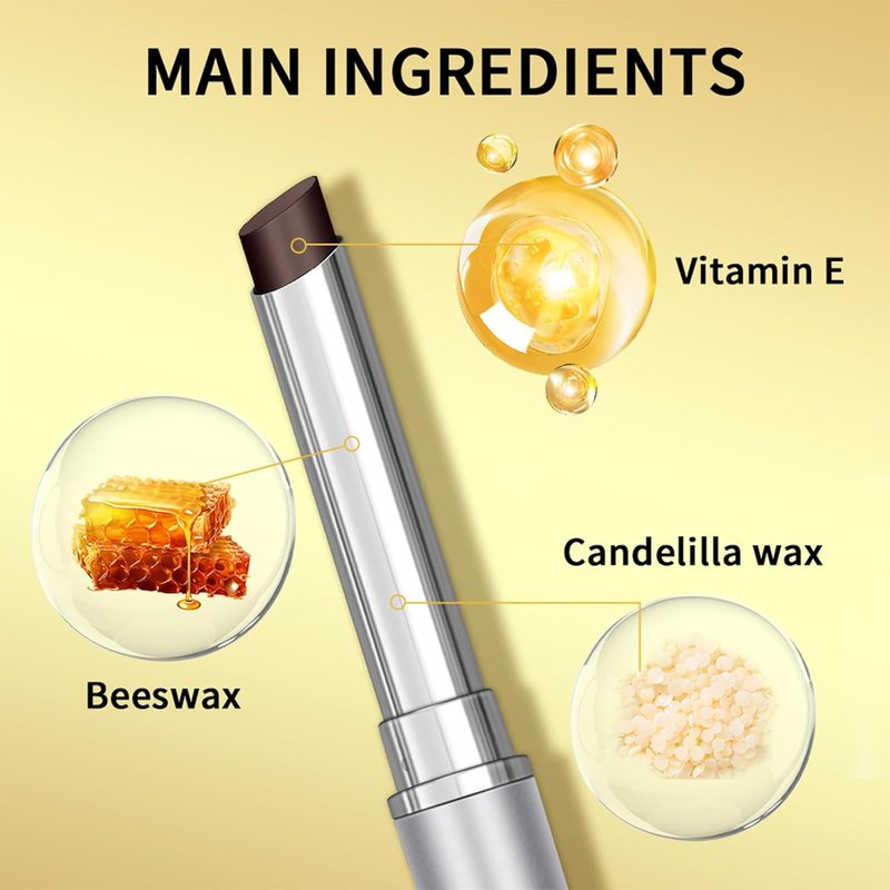 Sheeyoon Honey Lipstick - Hydrating Tinted Lip Balm with Sheer Formula | Natural Glossy Finish (1 PC Black)