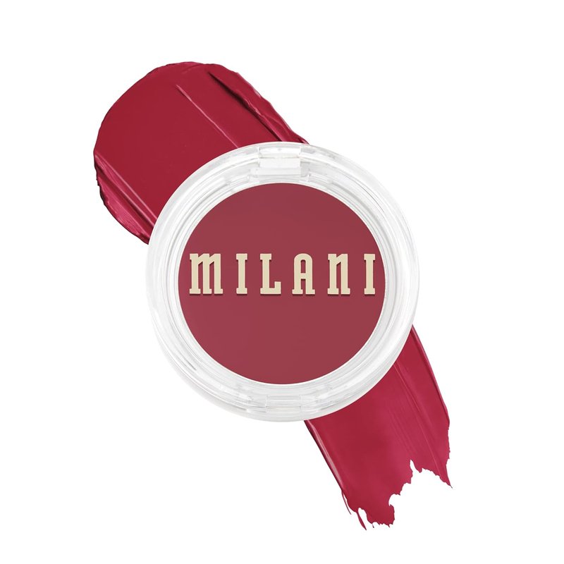 Milani Blush - Cheek Kiss Cream Blush & Lip Tint | Buildable Gel Formula, Dewy Merlot Moment