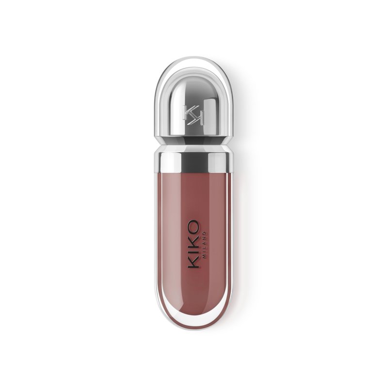 Kiko Milano 3D Hydra Lip Gloss – High Shine, Hydrating, Plumping, Non-Sticky, Moisturizing Lip Makeup – 21 Brun Rose – 6.5ml