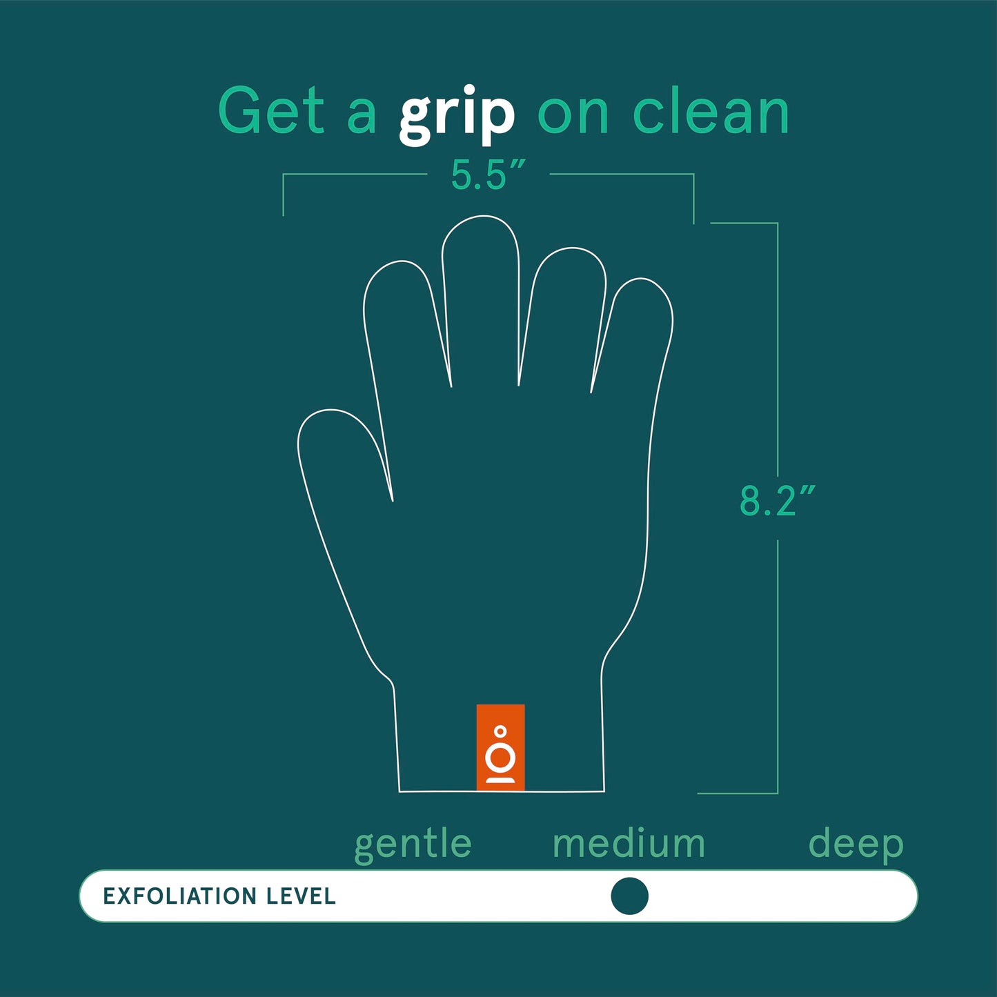 Cleanlogic Sustainable Exfoliating Stretch Bath/Shower Gloves, Natural, 3 Pair – 6 Count
