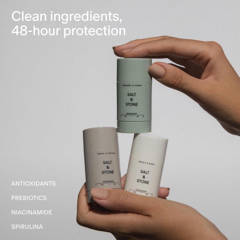 Aluminum-Free Deodorant - Extra Strength 48-Hour Protection for Men & Women | Seaweed Extracts & Niacinamide | Mini Discovery Set