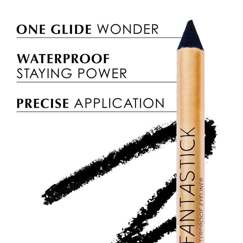 NATASHA MOOR: Kohl me Fantastick Ultra Black Eyeliner Pencil - One-Glide-Wonder, Waterproof & Smudge Proof, Jet Black - Smooth Application and Long-Lasting Power