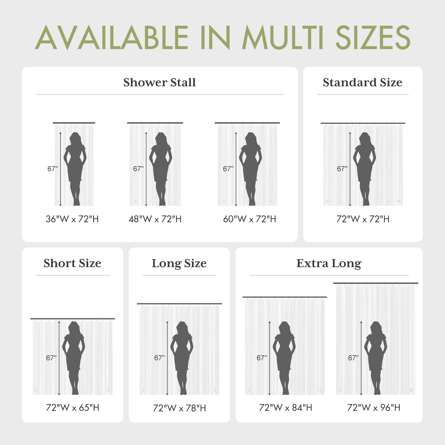 AmazerBath Shower Curtain Liner, 72x72 Plastic White Shower Curtain Liner, Cute Waterproof PEVA Shower Curtains, Lightweight Shower Curtains for Bathroom with Magnets and 12 Grommet Holes