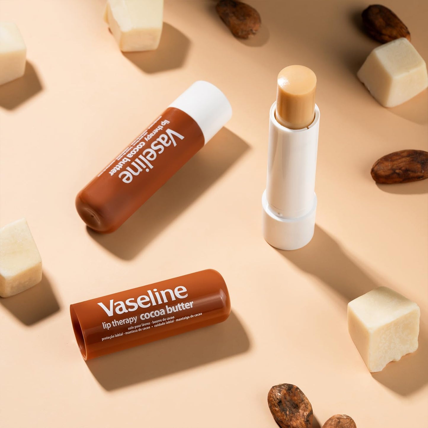 Vaseline Lip Therapy Cocoa Butter Lip Balm, 6 Pack, 0.16 Oz Ea