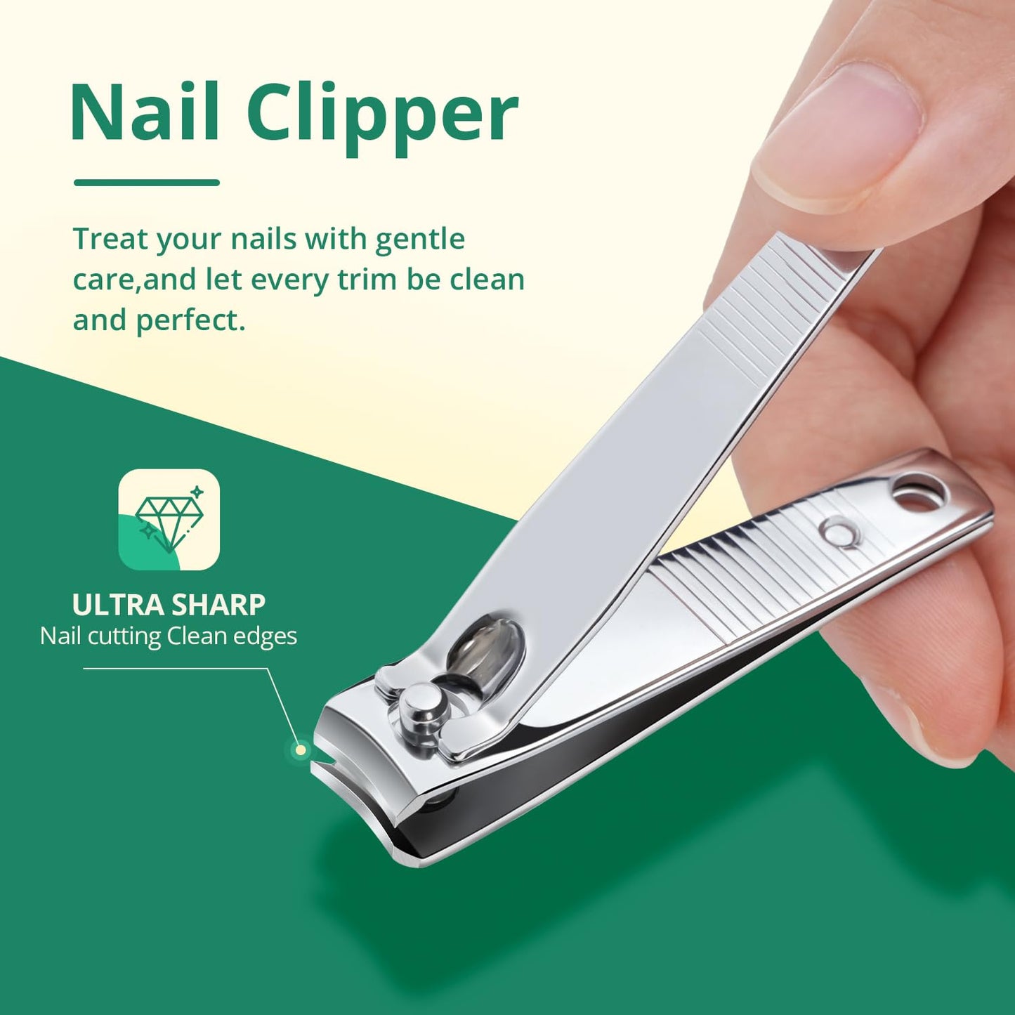 TsMADDTs Nail Care Tool Kit with Cuticle Trimmer, Cuticle Pusher, Nail Files and Buffers Blocks, Emery Boards, Nail Prep for Manicure & Pedicure for Women