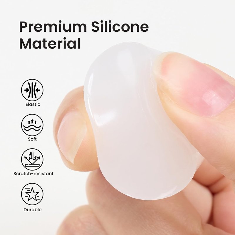Beetles Nail Stamp Kit - 3Pcs Silicone French Tip Nail Art Tool | Replacement Stamper Heads & Scrapers for DIY Manicure
