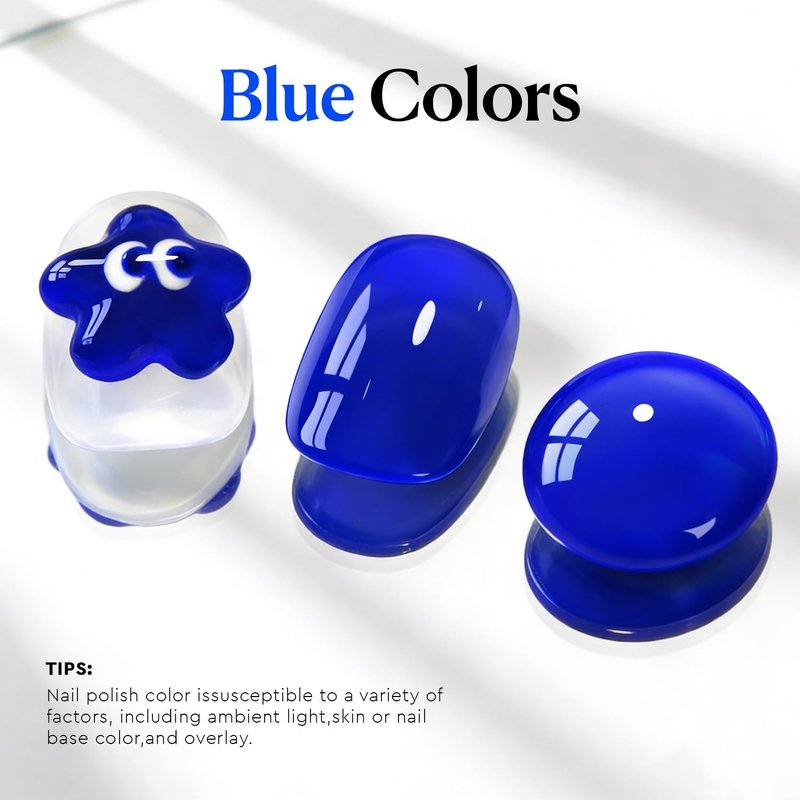 AZUREBEAUTY Navy Blue Nail Polish – Quick Dry, Long-Lasting, Natural Royal Blue Glossy Finish for DIY Manicure & Nail Art, Salon Quality for Women 0.34Oz
